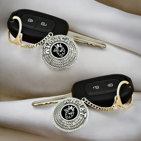 Gümüş Scanıa Armalı Telkari İsimli Anahtarlık