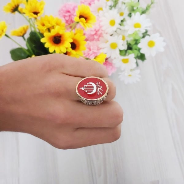 Gümüş Muhsin Yazıcıoğlu İmzalı Erkek Yüzük