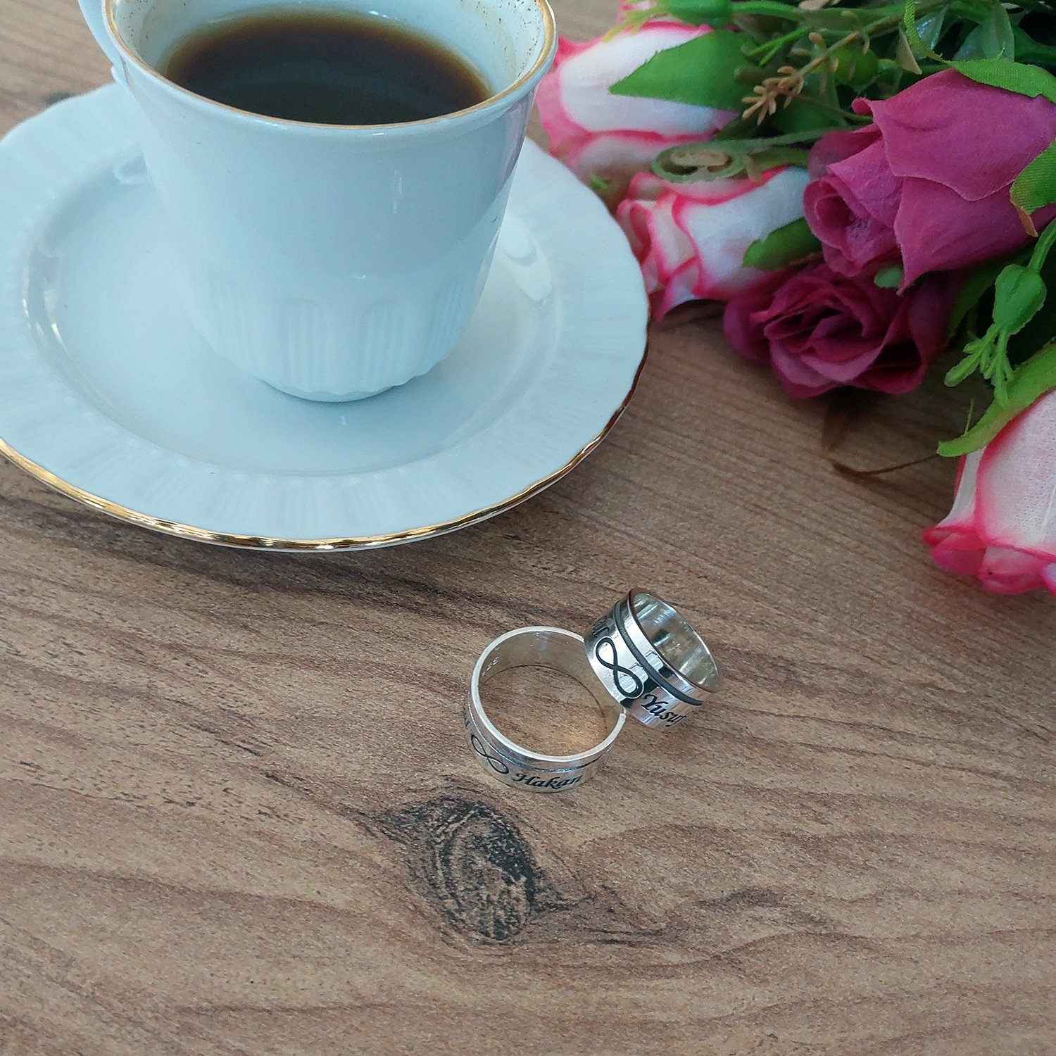 Gümüş Sonsuzluk İsimli Çift Alyans