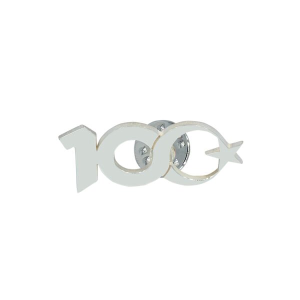 Gümüş Cumhuriyet 100. Yıl Rozet