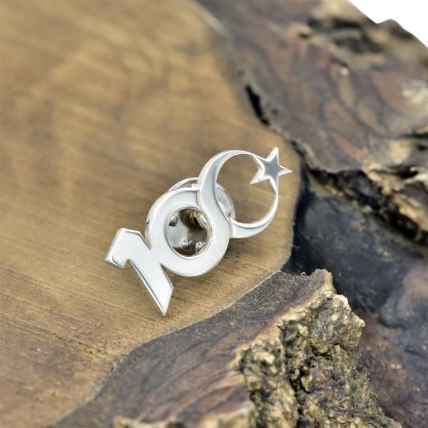 Gümüş Cumhuriyet 100. Yıl Rozet