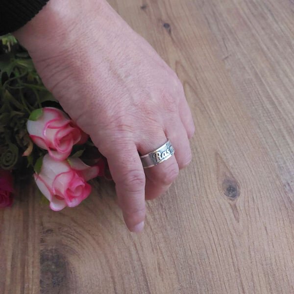Gümüş Özel Tasarım İsimli Yüzük