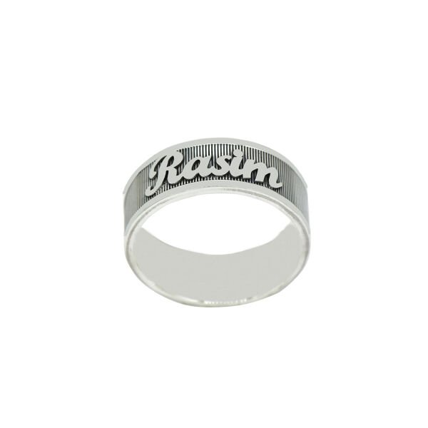 Gümüş Özel Tasarım İsimli Yüzük
