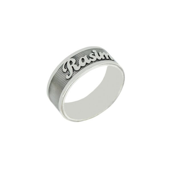 Gümüş Özel Tasarım İsimli Yüzük