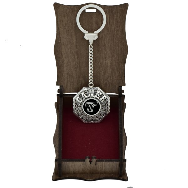 Gümüş Tofaş Logolu Telkari İsimli Anahtarlık