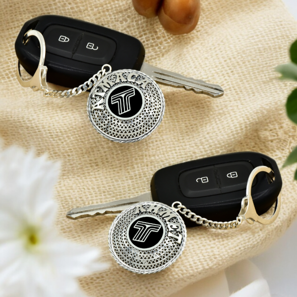 Gümüş Tofaş Armalı Telkari İsimli Anahtarlık
