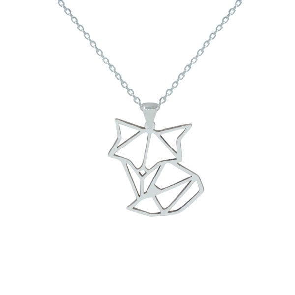 Gümüş Tilki Tasarımlı Kolye