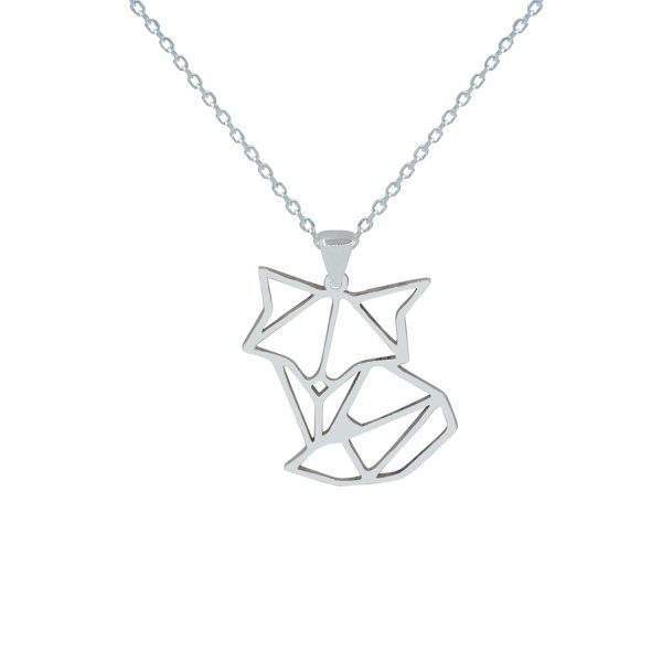 Gümüş Tilki Tasarımlı Kolye