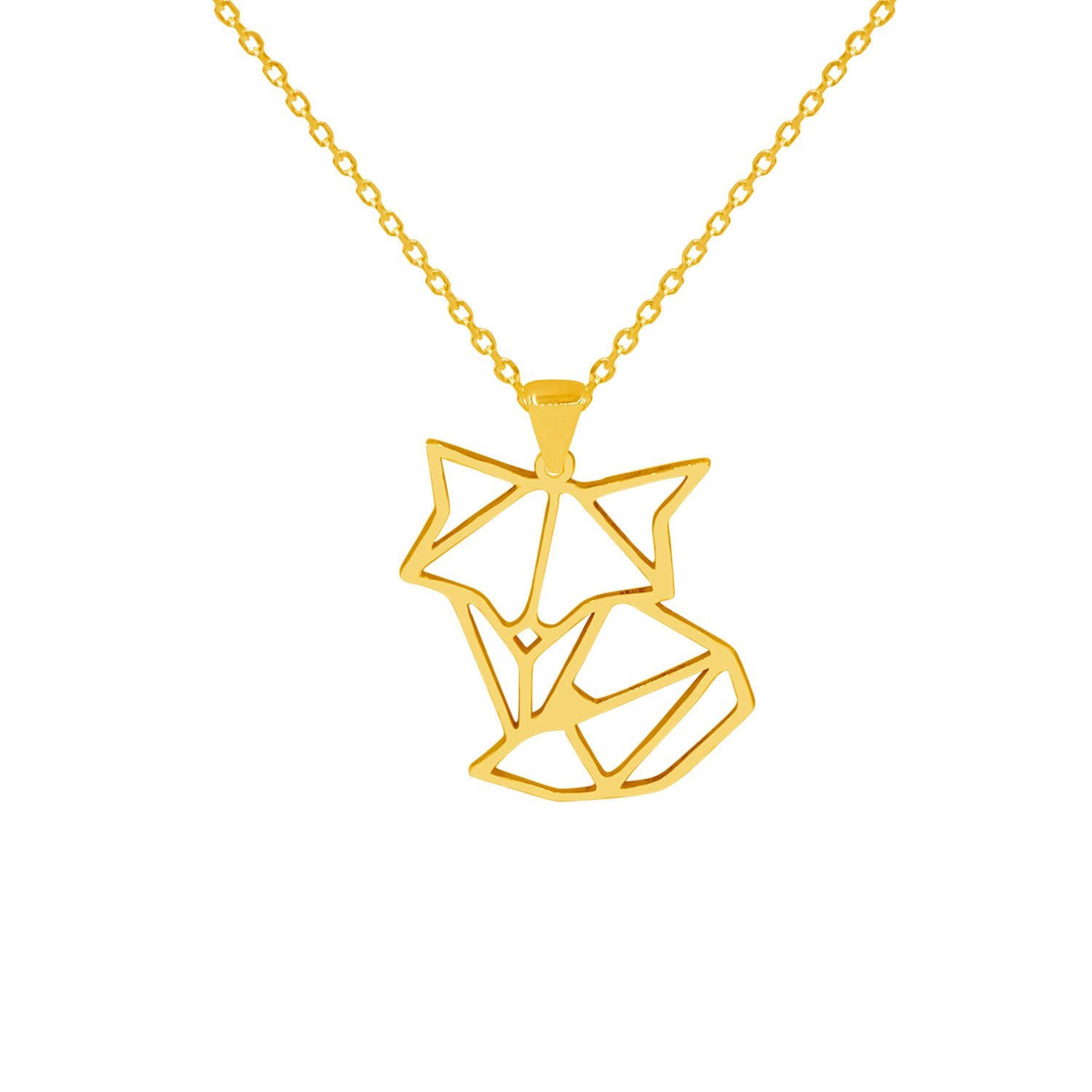 Gümüş Tilki Tasarımlı Kolye