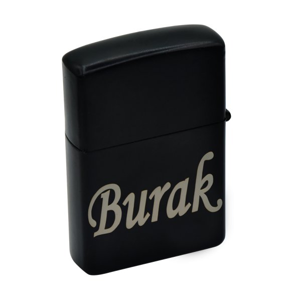 Metal İsimli Ayyıldızlı Siyah Çakmak