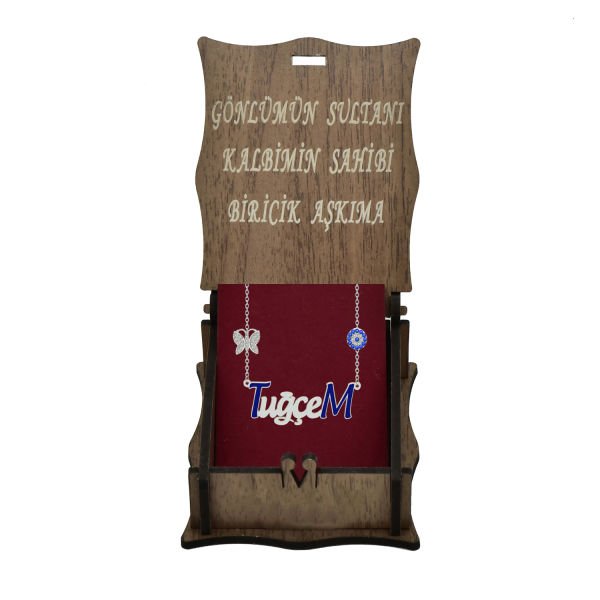 Gümüş Özel Tasarım İsimli Kolye