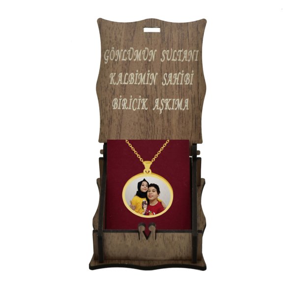 Gümüş Resimli Kolye Modeli