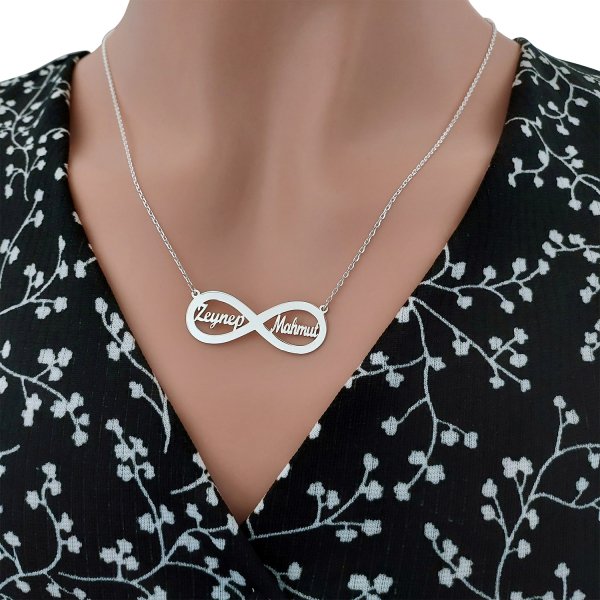 Gümüş Sonsuzluk İsimli Kolye