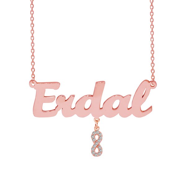 Gümüş Sallantılı Sonsuzluk İsimli Kolye