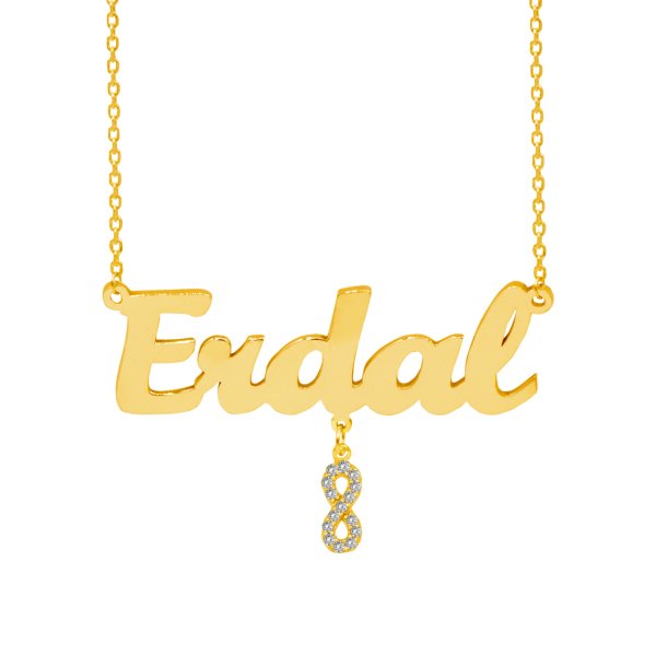 Gümüş Sallantılı Sonsuzluk İsimli Kolye