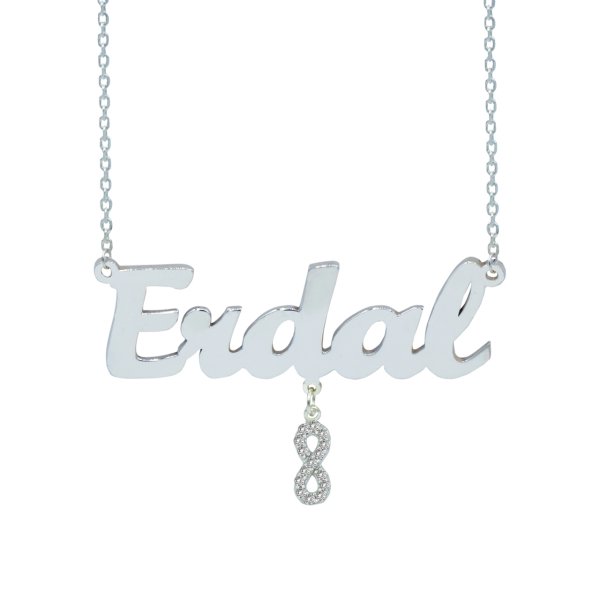 Gümüş Sallantılı Sonsuzluk İsimli Kolye