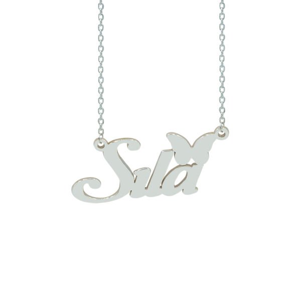 Gümüş Kelebek İsimli Kolye