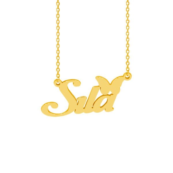 Gümüş Kelebek İsimli Kolye