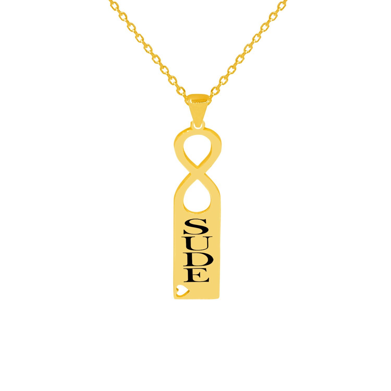 Gümüş Plaka İsimli Kolye