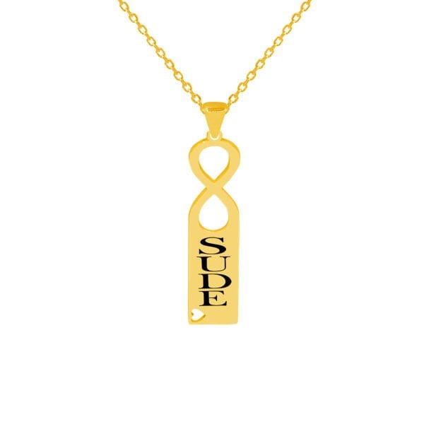 Gümüş Plaka İsimli Kolye