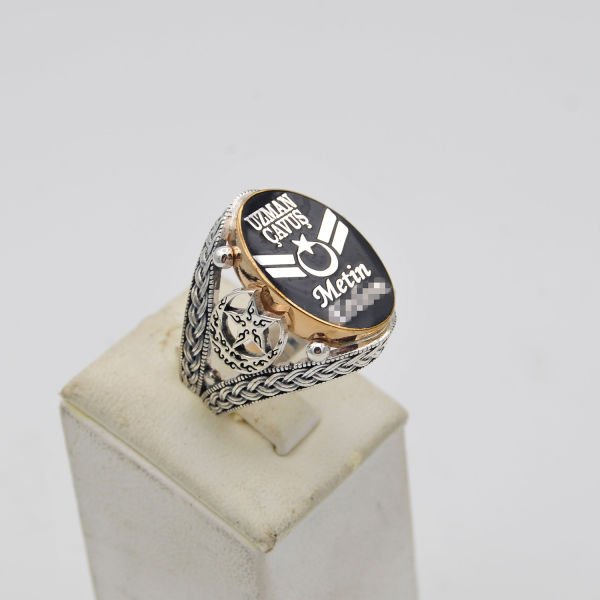 Gümüş Asker Uzman Çavuş Yüzük