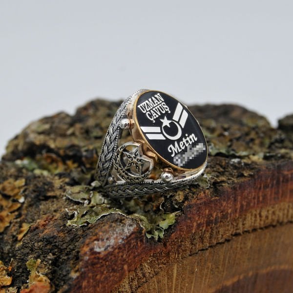 Gümüş Asker Uzman Çavuş Yüzük