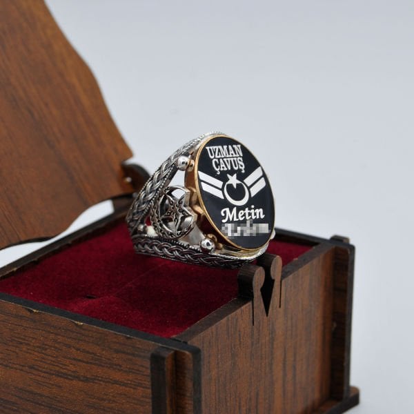 Gümüş Asker Uzman Çavuş Yüzük