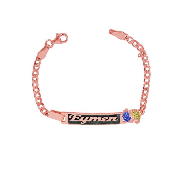 Gümüş Patikli Çocuk Bebek İsimli Bileklik