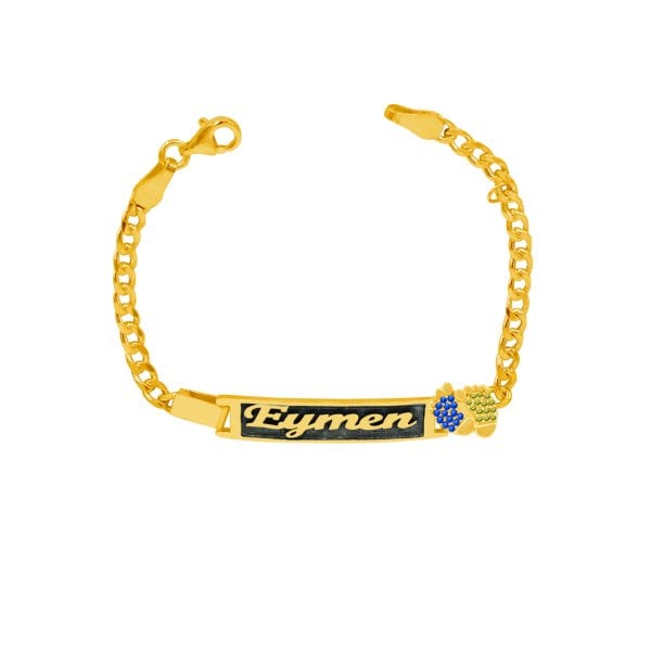 Gümüş Patikli Çocuk Bebek İsimli Bileklik