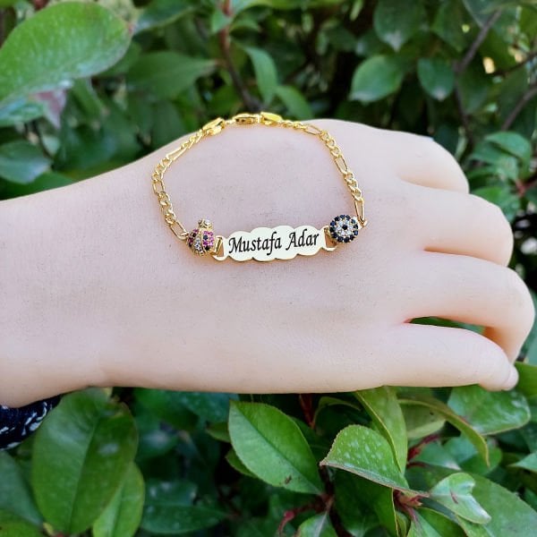 Gümüş İsimli Bebek Künyesi