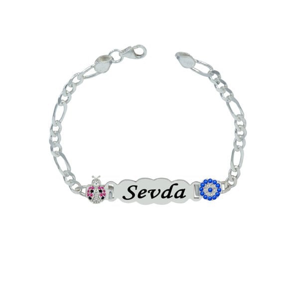 Gümüş İsimli Bebek Künyesi