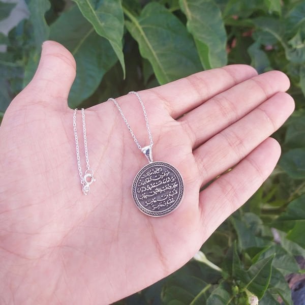 Gümüş Kıtmir Duası Kolye