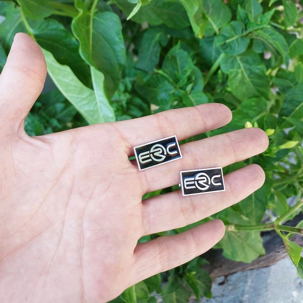 Gümüş Özel Firma Logolu Kol Düğmesi