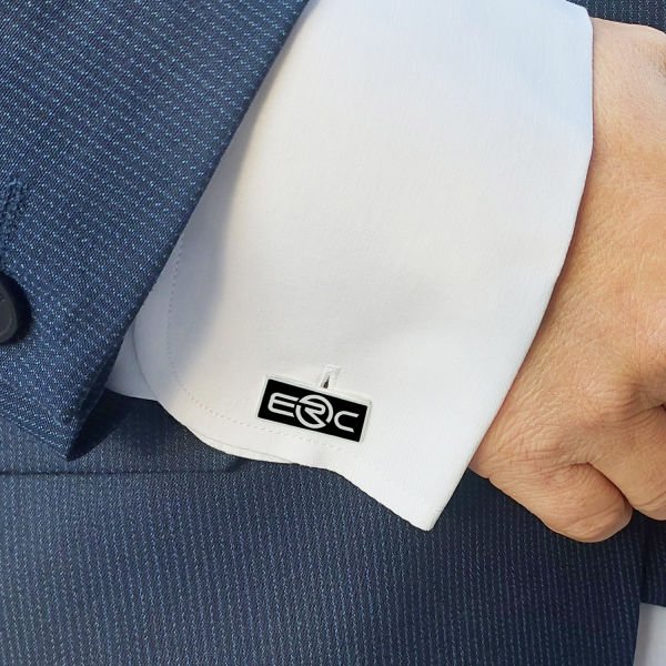 Gümüş Özel Firma Logolu Kol Düğmesi