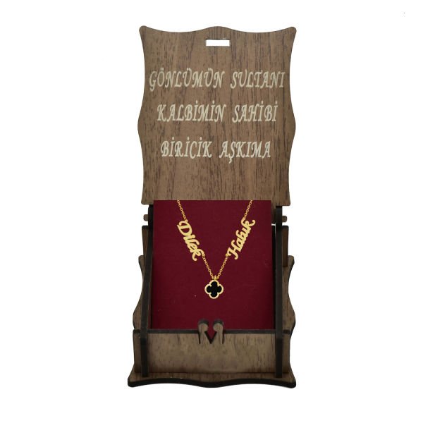 Gümüş 2 İsimli Yonca Kolye