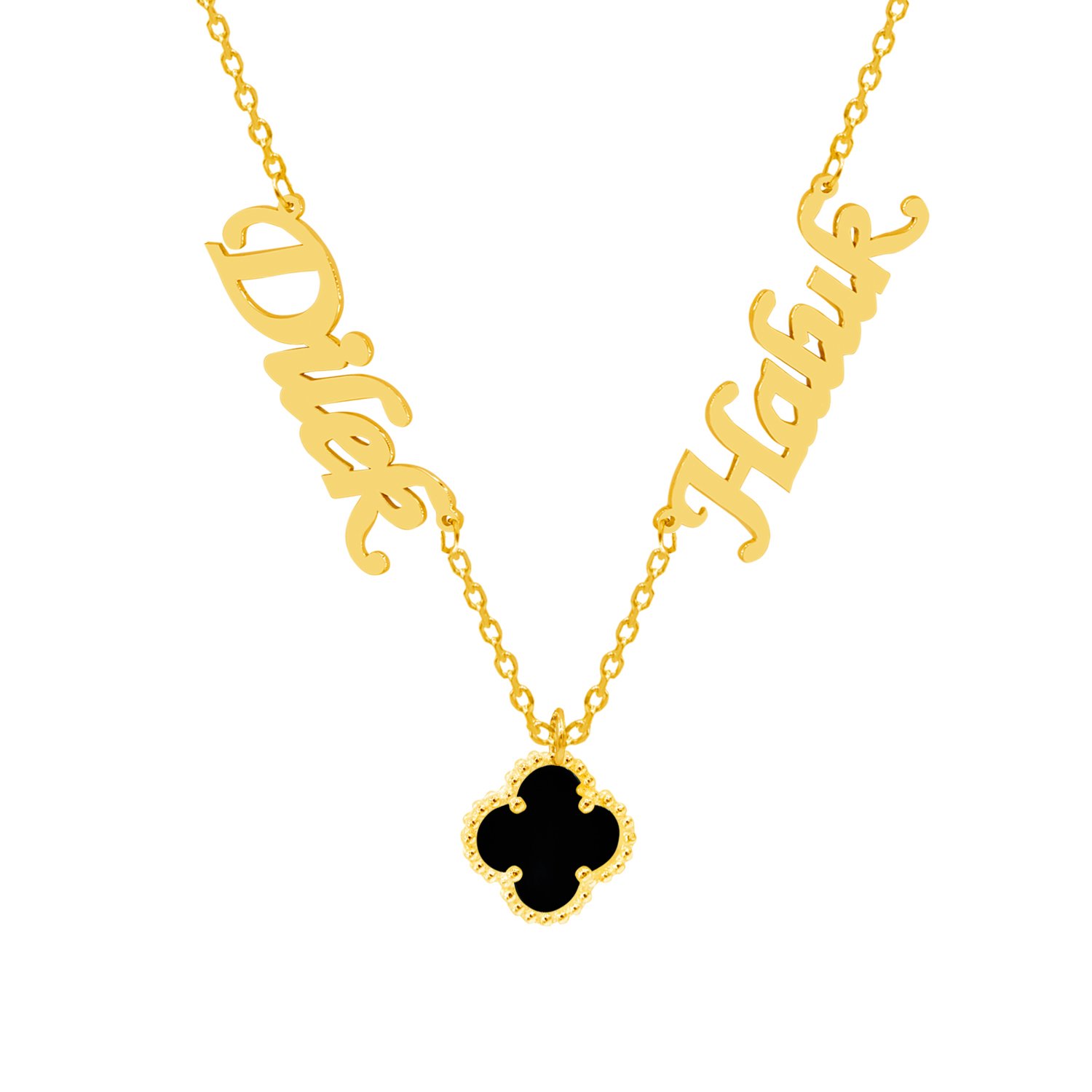 Gümüş 2 İsimli Yonca Kolye