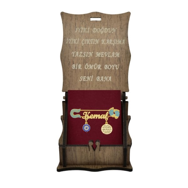 Gümüş Patikli Nazar Duası İsimli Bebek İğnesi