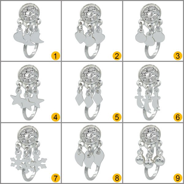 Gümüş Mardin Yöresel Deliksiz Burun Hızma