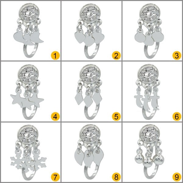 Gümüş Mardin Yöresel Deliksiz Burun Hızma