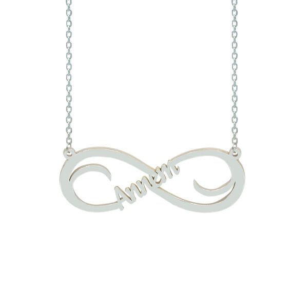 Gümüş Annem Yazılı Kolye