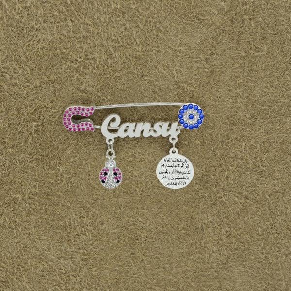 Gümüş Uğur Böceği İsimli Bebek İğne