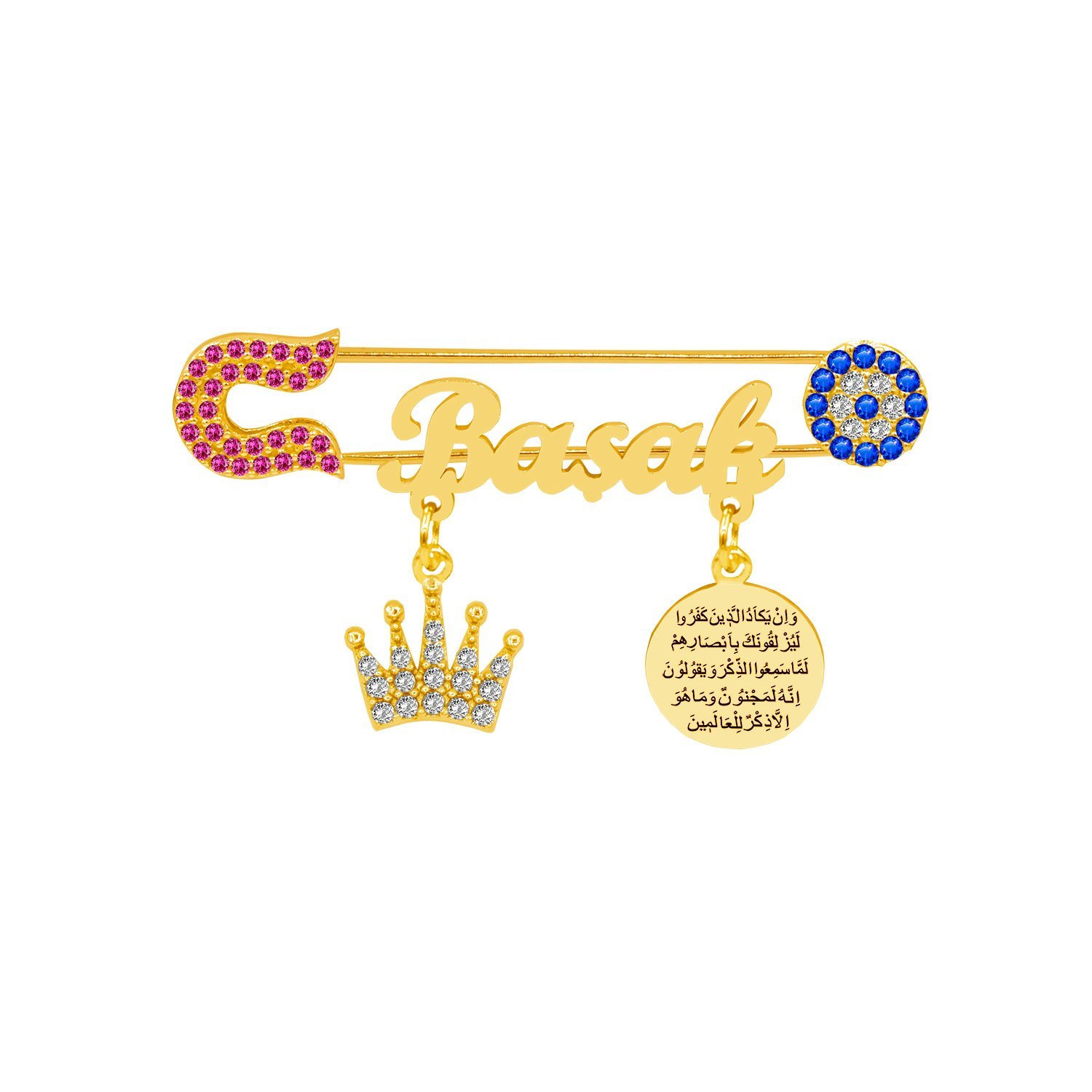 Gümüş Dualı İsimli Bebek Nazar İğne