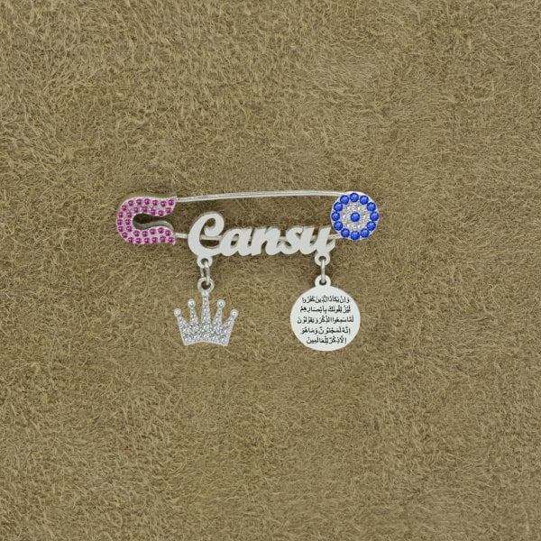 Gümüş Dualı İsimli Bebek Nazar İğne