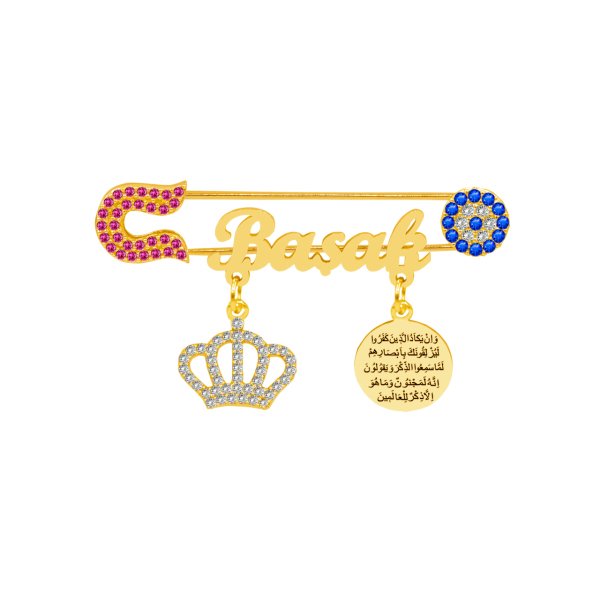 Gümüş Nazarlık İsimli Bebek İğnesi