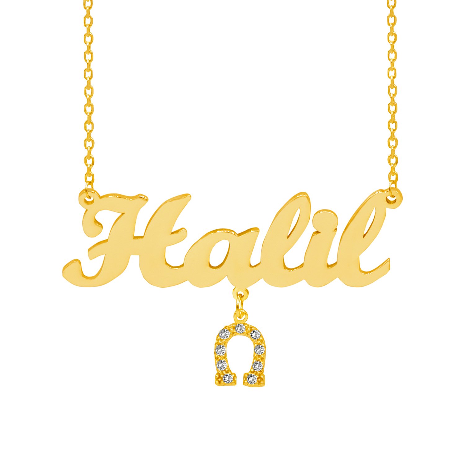 Gümüş Nal Sallantı İsimli Kolye