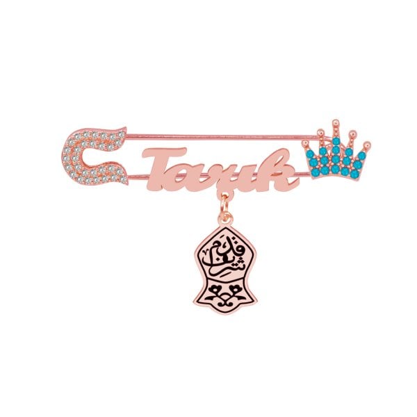 Gümüş Nali Şerif İsimli Bebek İğnesi