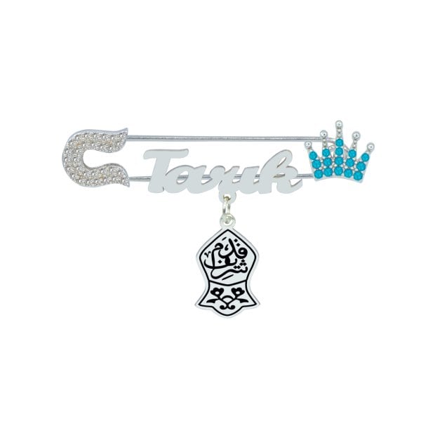 Gümüş Nali Şerif İsimli Bebek İğnesi