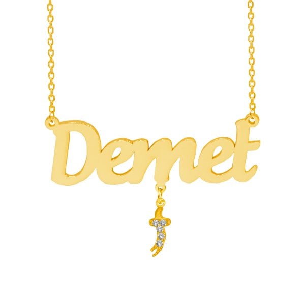 Gümüş Kılıç Zülfikar Sallantılı İsimli Kolye