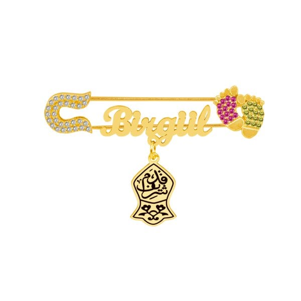 Gümüş Nali Şerif Patikli İsimli Bebek Nazar İğne