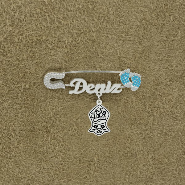 Gümüş Nalı Şerif Patikli İsimli Bebek İğne